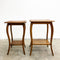 Pair Of Antique Oak 1920's Side Table Plant Stands