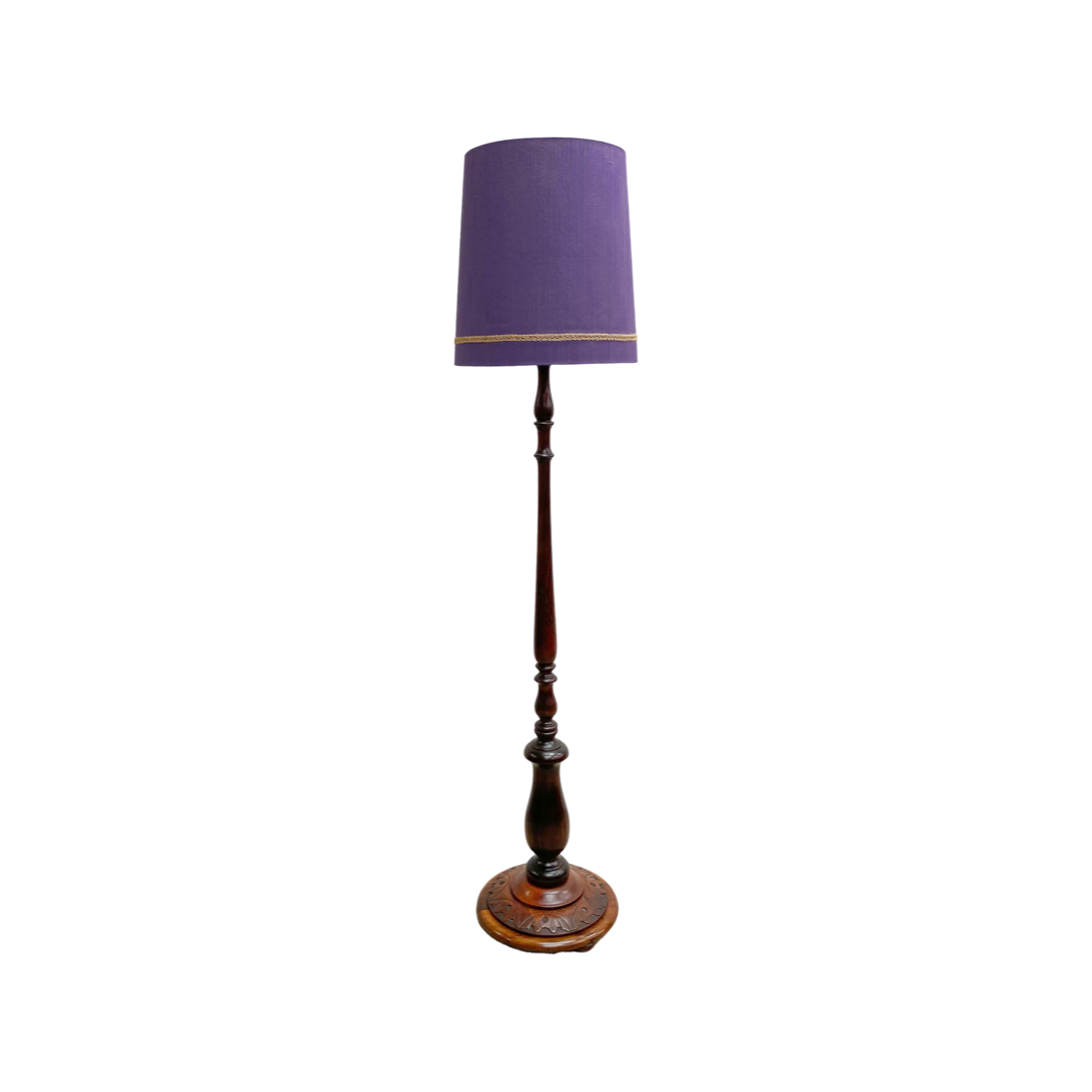 Antique Mahogany & Silky Oak Lamp Base