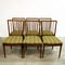 Mid Century 1960's Set Of Six Danish Beech Dining Chairs