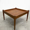 Parker Footstool Side Table With Leather Cushion