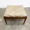 Parker Footstool Side Table With Leather Cushion
