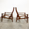 Parker High Back Mid Century Armchairs