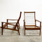 Parker High Back Mid Century Armchairs