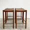 Pair Of Parker Mid Century Teak Bar Stools