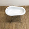 Vintage Enamelware Enamel Baby Bath w/Strand