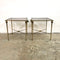 Glass & Brass Coffee Or Bedside Tables Priced Individually