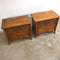 Vintage Faux Bamboo Pair of Bedside Tables