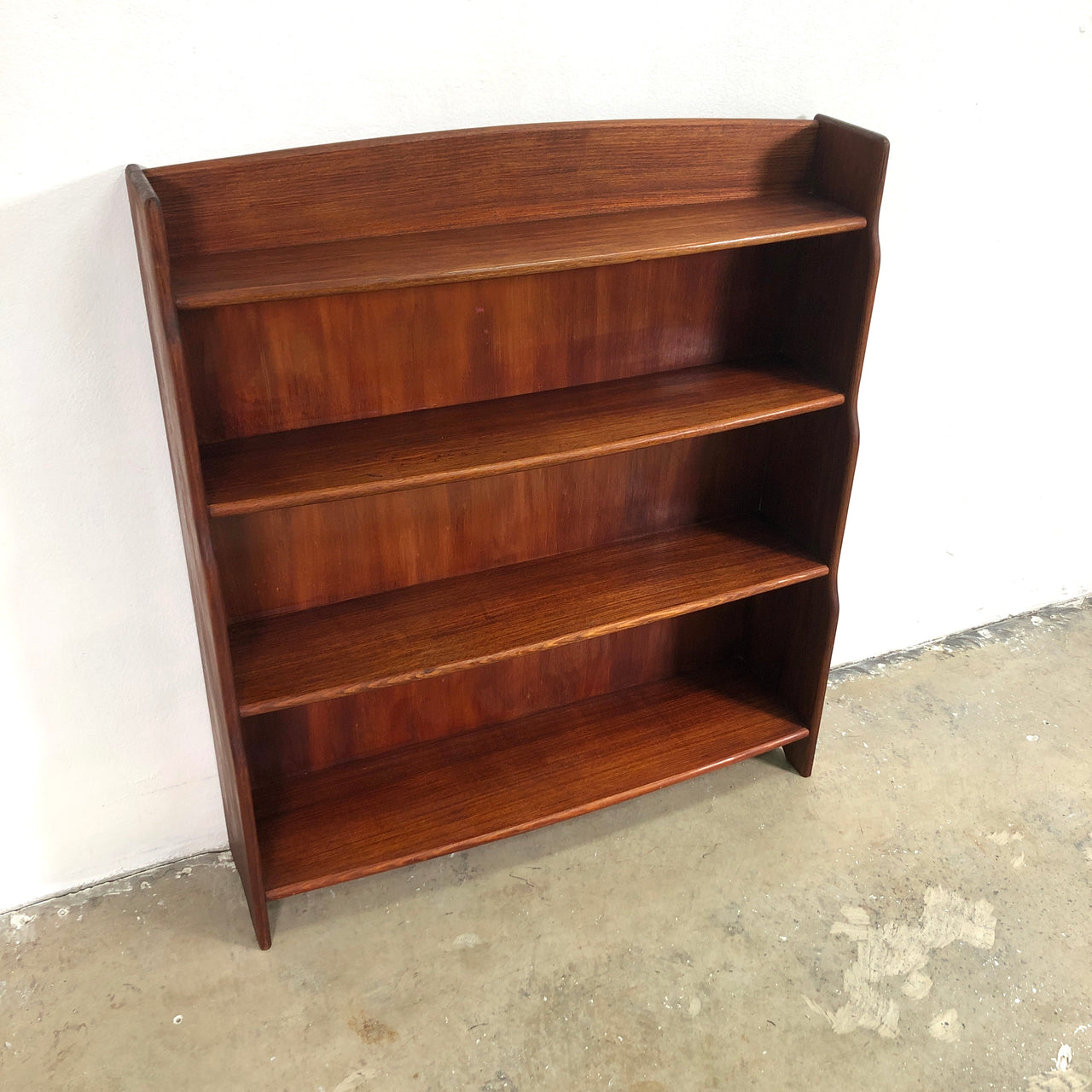 Mid Century Solid Oak Stepped Shelves