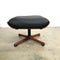 Tessa Mid Century Leather Swivel Footstool - New Upholstery