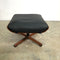 Tessa Mid Century Leather Swivel Footstool - New Upholstery