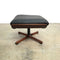 Tessa Mid Century Leather Swivel Footstool - New Upholstery
