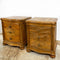 Pair of Parquetry Top Bedside Cabinets