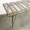Restored Mid Century Australian Metal Rod Maple Dining Table