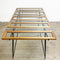 Restored Mid Century Australian Metal Rod Maple Dining Table