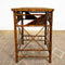 Vintage Tiger Cane Side Table Chess Board