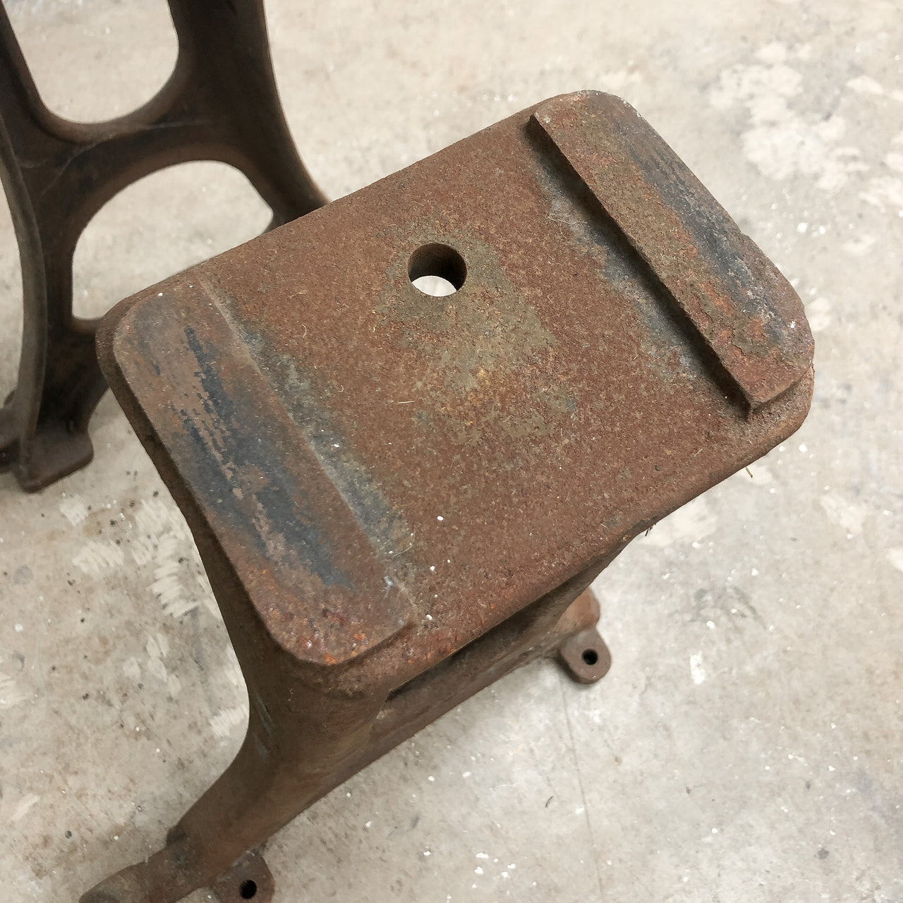 Antique Industrial Cast Iron Set Of Table Legs