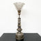 STUNNING PAIR OF SILVER PLATED ANTIQUE HORSE HEAD TABLE LAMPS