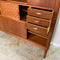 Mid Century Tambour Door Marquetry Sideboard