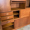 Mid Century Tambour Door Marquetry Sideboard