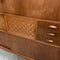 Mid Century Tambour Door Marquetry Sideboard