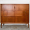 Mid Century Tambour Door Marquetry Sideboard