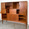 Mid Century Tambour Door Marquetry Sideboard