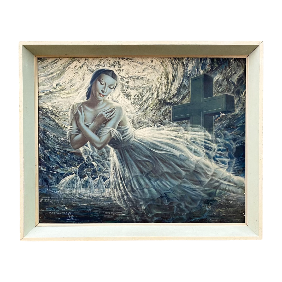 Vintage Vladimir Tretchikoff Ballerina Mid Century Print
