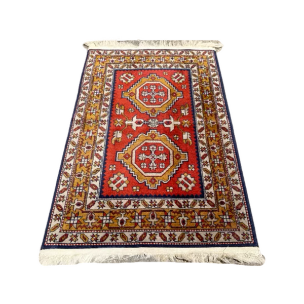 Vintage Handmade Wool Rug