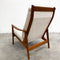 Parker High Back Mid Century White Armchair
