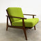 Restored Parker Mid Century Rattan Back Armchair - Newly upholstered