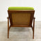 Restored Parker Mid Century Rattan Back Armchair - Newly upholstered
