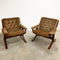 Pair Norwegian 'Wood' armchairs Jon Hjortdal for Velledalen Mobler