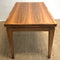 Restored Mid Century 1960s Paul Kafka Walnut Extension Dining Table