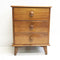 Mid Century 1950s Tasmanian Myrtle Chest Of Drawers