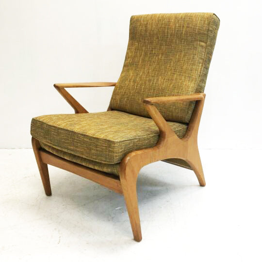 Mid Century Armchair New Upholstery - 2 Available