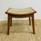 Mid Century Fully Restored Rattan Stool