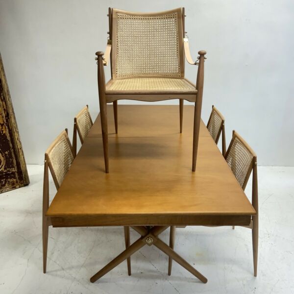 Mid Century John Duffecy Dining Suite Setting