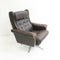 Mid Century Modern Danish Swivel Leather Arm Chair