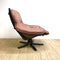 Mid Century Modern Gerald Easden Module Tan Leather Armchair