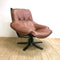 Mid Century Modern Gerald Easden Module Tan Leather Armchair