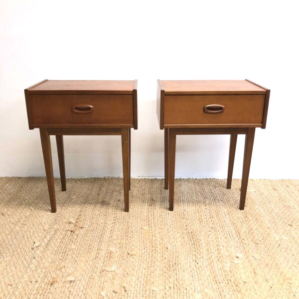 Mid Century Modern Parker Bedside Tables / Drawers
