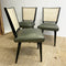 Mid Century Modern Rattan Back Chairs