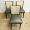 Mid Century Modern Rattan Back Chairs