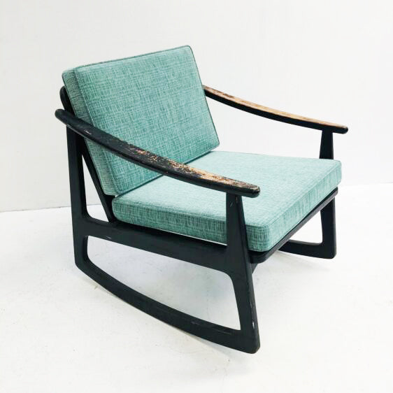Mid Century Modern Arm Chair Rocker - New Upholstery