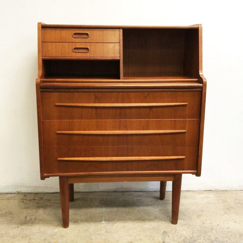 Mid Century Modern Teak Secretaire
