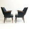 Mid Century Pair Of Paul Kafka Lounge Chair Armchairs