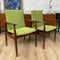 Mid Century Parker Dining Chairs Set 6 - Fully Restored & Upholstered
