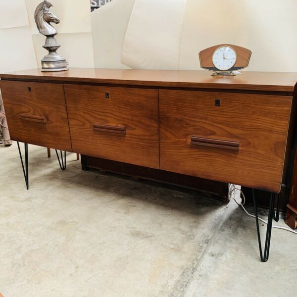 Mid Century Hair Pin Leg Sideboard