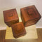 Mid Century Teak Storage Canisters