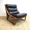 Mid Century Tessa T4 Black Leather Armchair